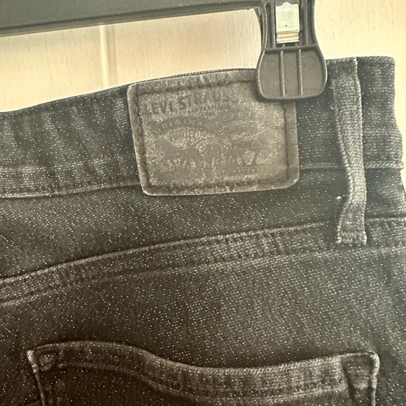 LEVI'S 721 Black High Rise Skinny Sparkle Jeans Women, black/metallic, W29 L30 - Picture 4 of 7